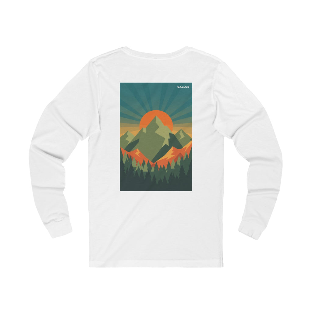 Gallus Retro Mountain Long Sleeve Tee