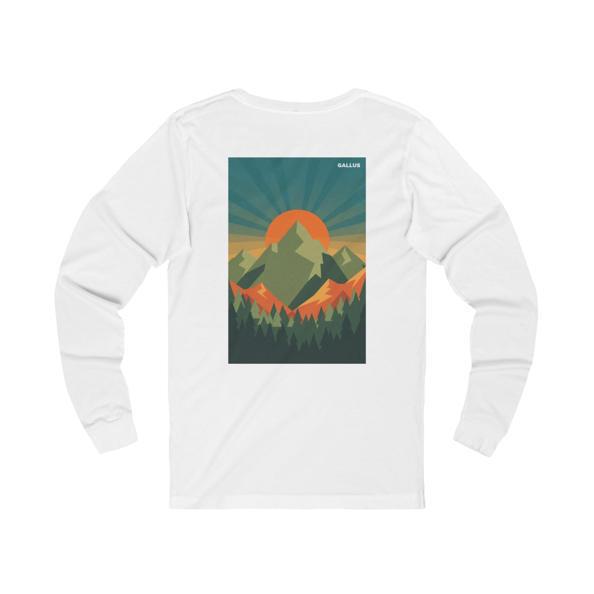 Gallus Retro Mountain Long Sleeve Tee