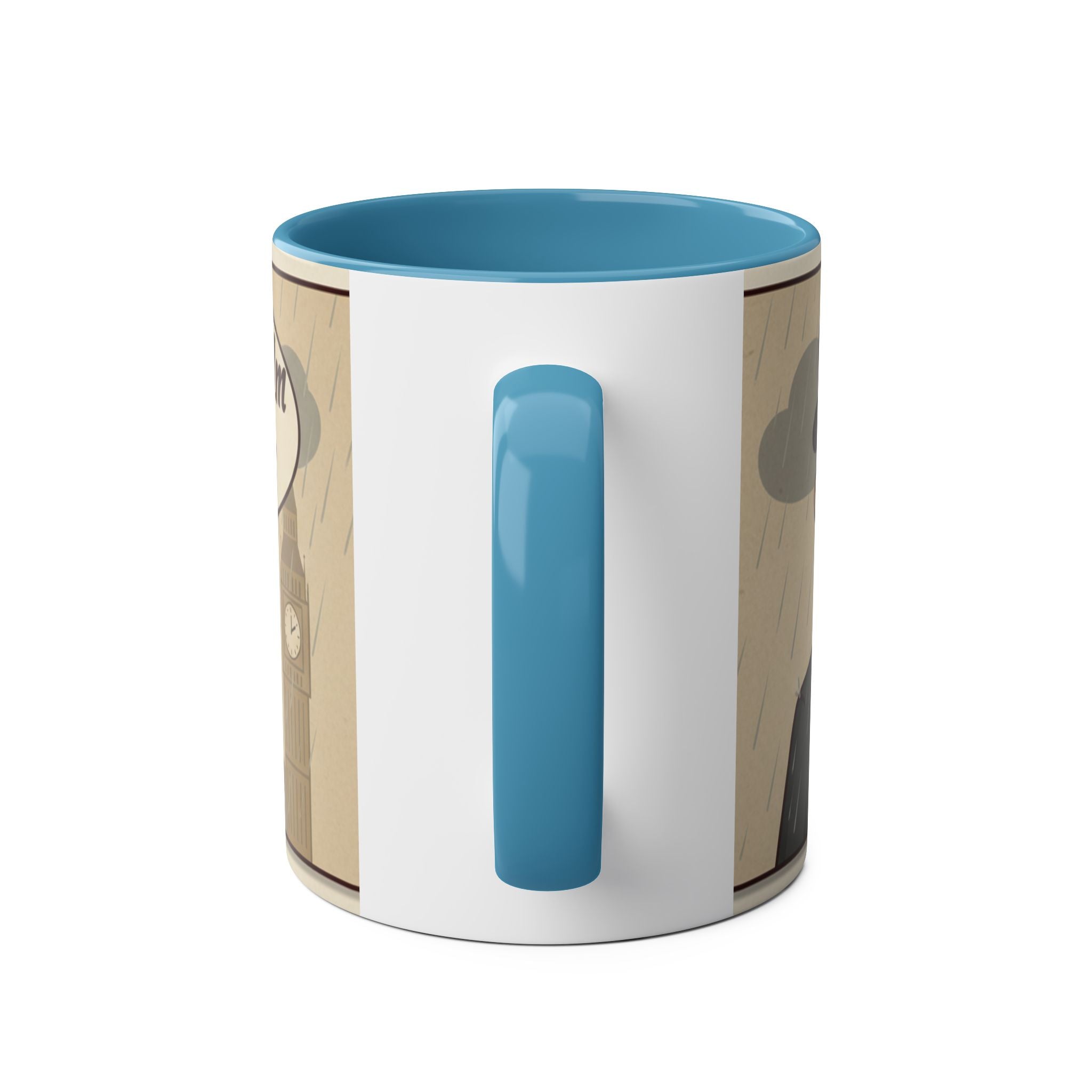 Two-Tone Coffee Mugs, 11oz