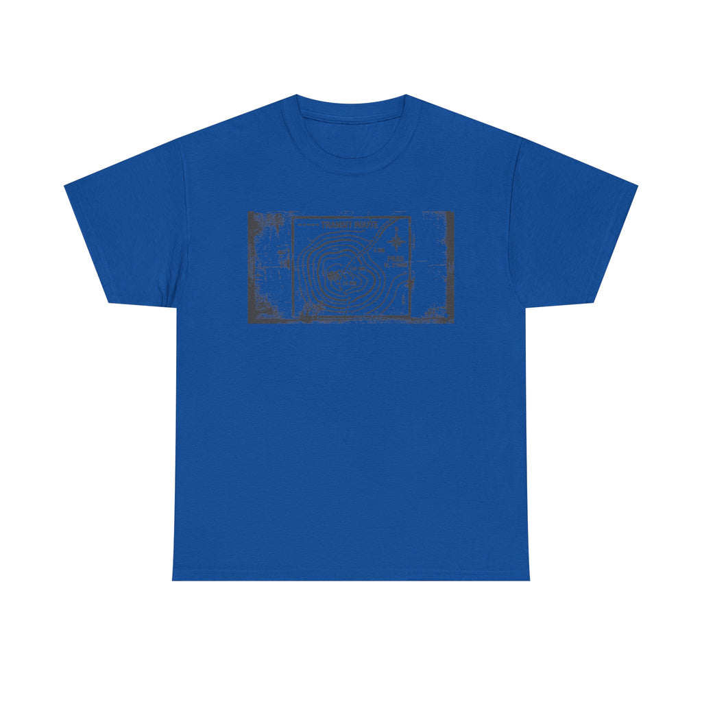Retro Transit Route Adventure T-Shirt — Vintage Travel Map Graphic Tee