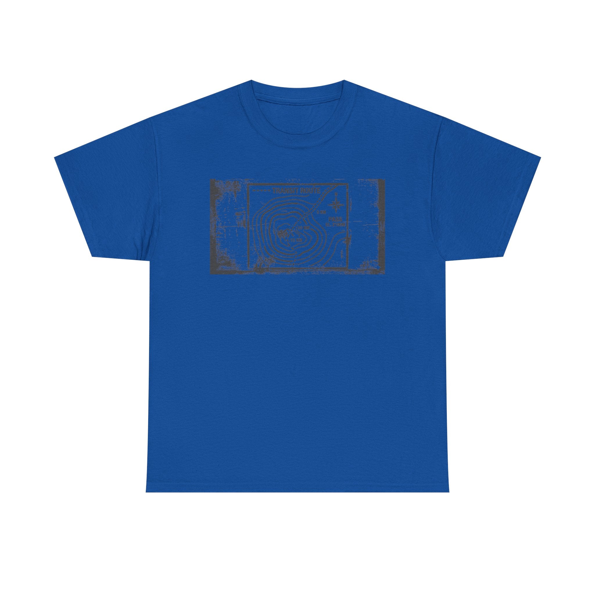 Retro Transit Route Adventure T-Shirt — Vintage Travel Map Graphic Tee