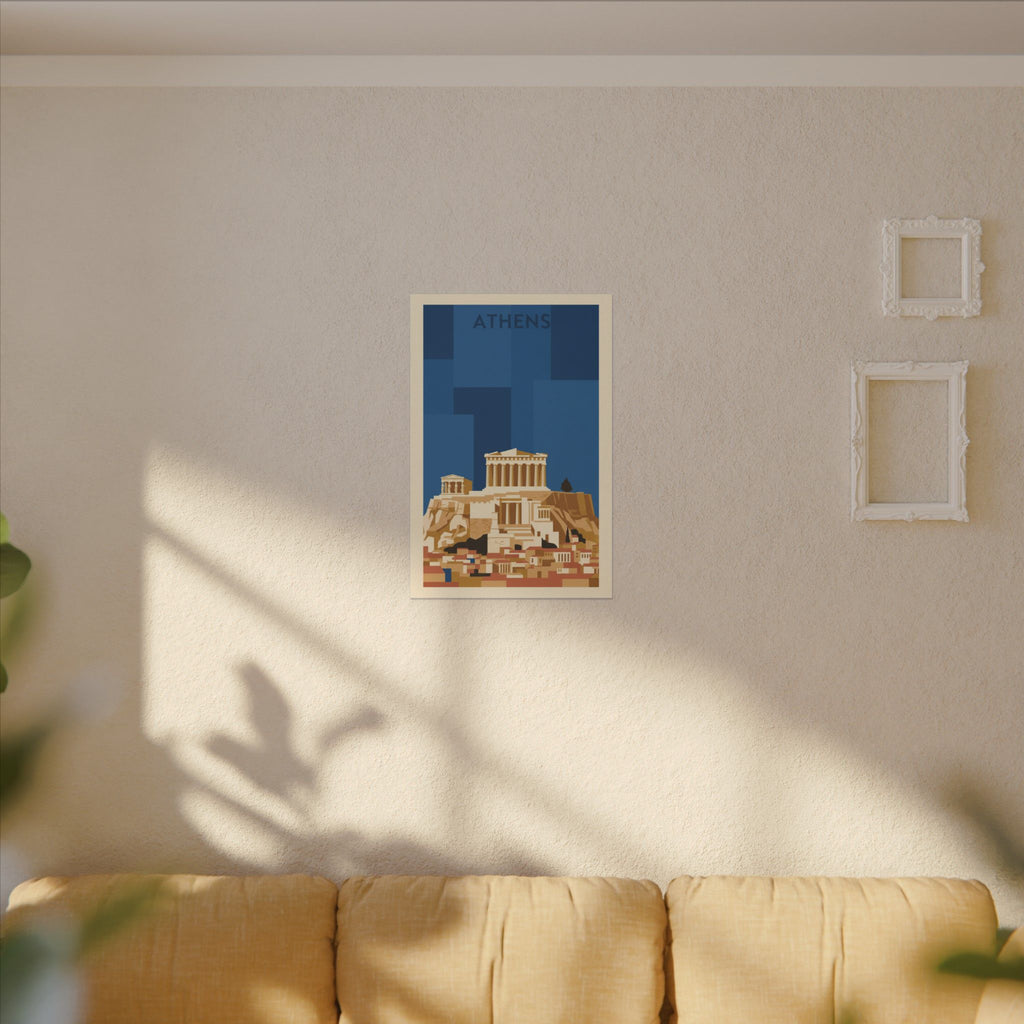 Acropolis Parthenon Matte Canvas Wall Art