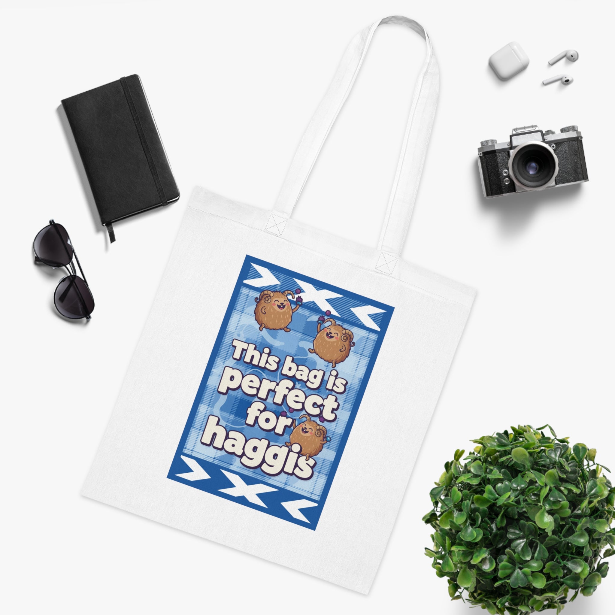 Haggis Tote Bag – 'This Bag Is Perfect for Haggis' Scottish Food Novelty Cotton Tote
