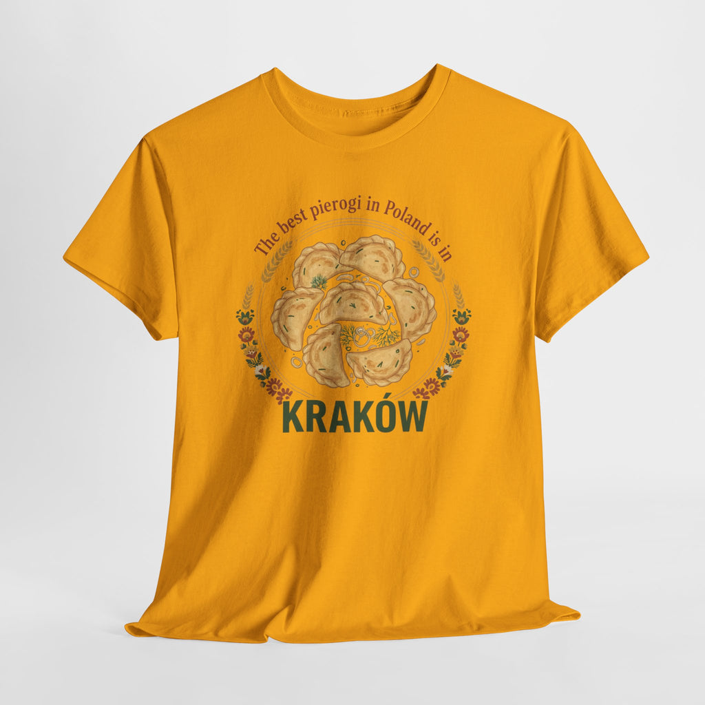 Kraków Pierogi Graphic Tee — "The best pierogi in Poland is in KRAKÓW" T-Shirt