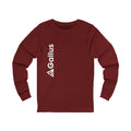 Long Sleeve Tee — 'GALLUS' Vertical Logo & Retro 'Don't Look... It Is A Long Way Up' Back Print