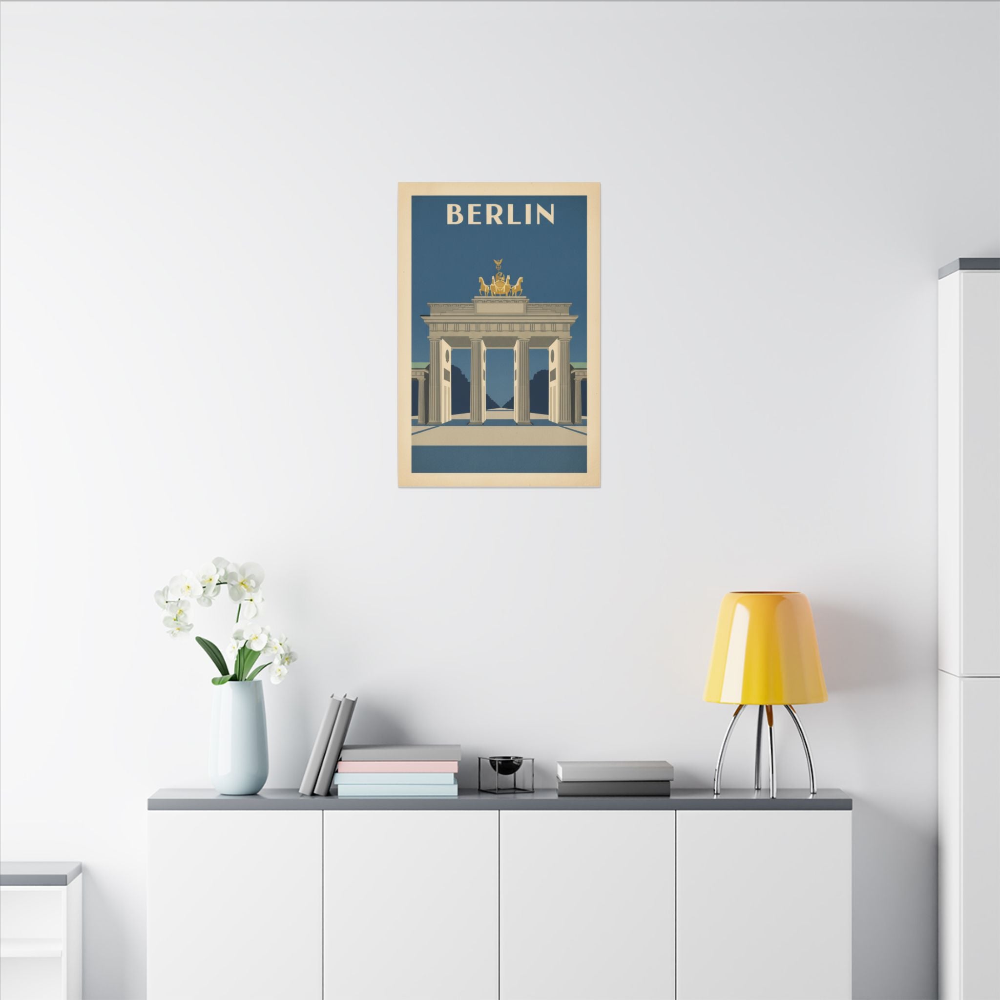 Berlin Brandenburger Tor Matte Canvas Print