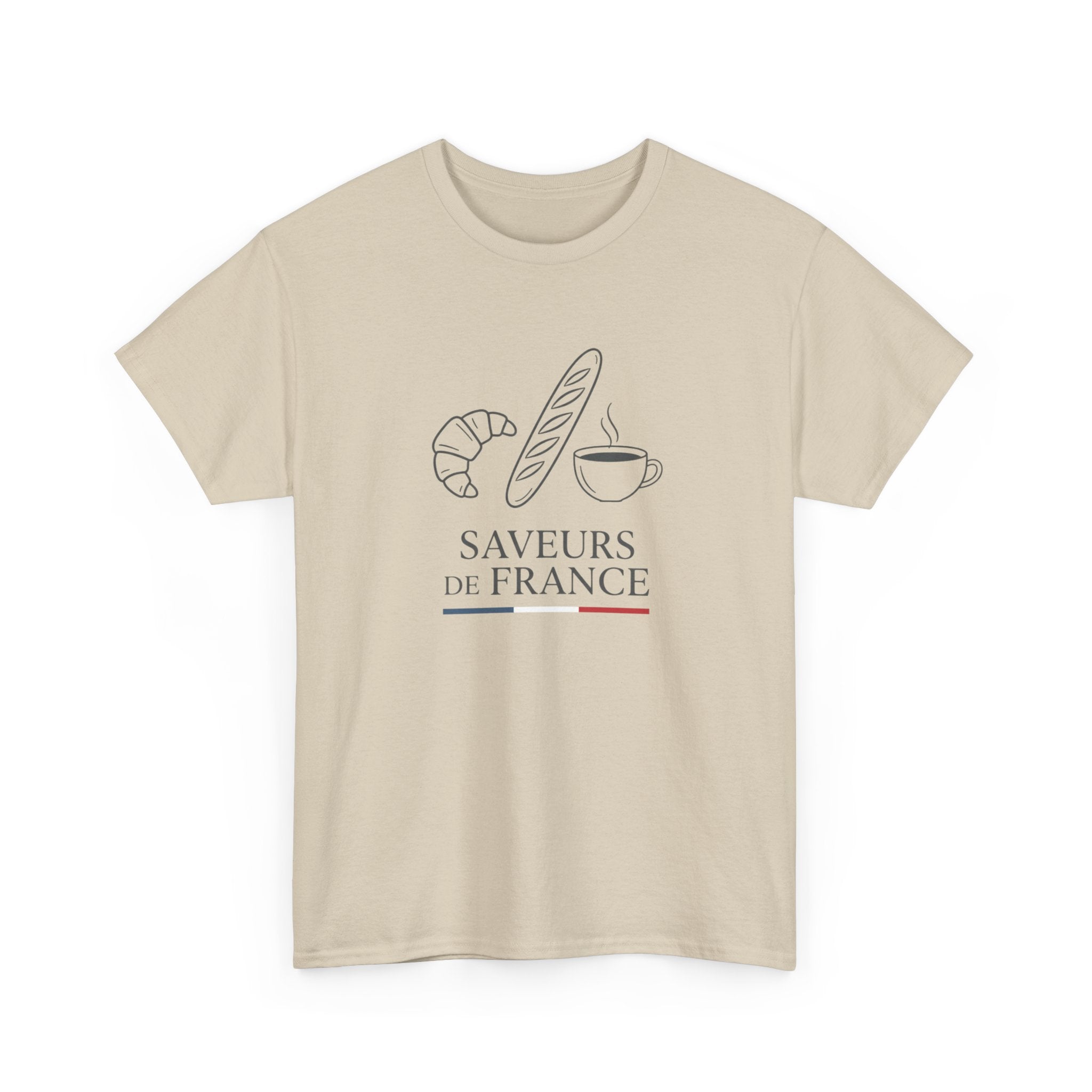 Saveurs de France T-Shirt — French Bakery Croissant & Baguette Tee