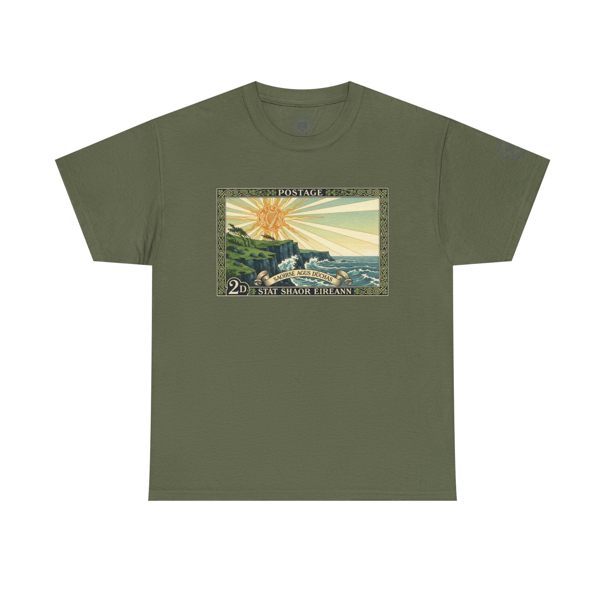 Vintage Irish Postage Stamp T‑Shirt