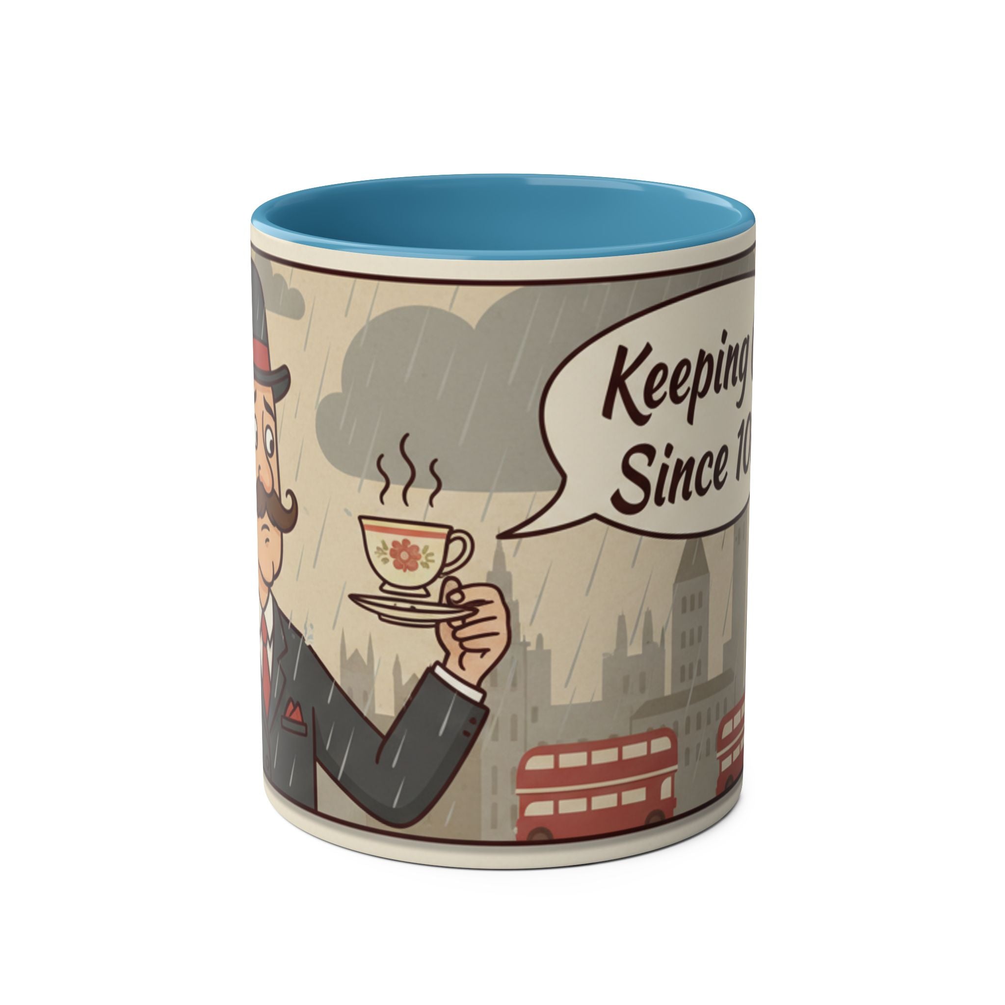 Two-Tone Coffee Mugs, 11oz