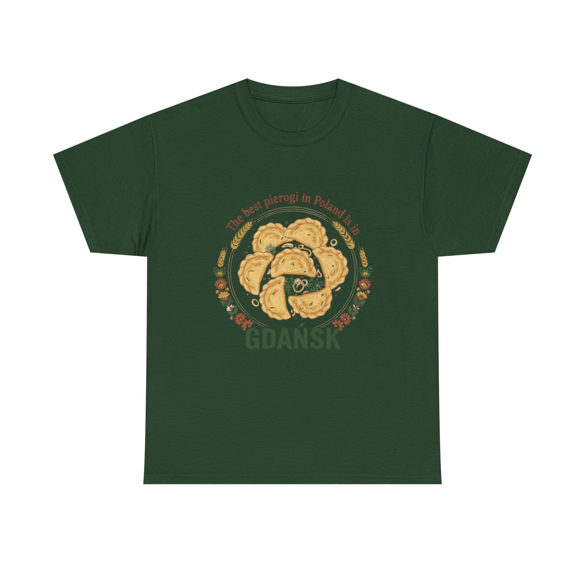 Gdańsk Pierogi T‑Shirt — "The best pierogi in Poland is in Gdańsk"