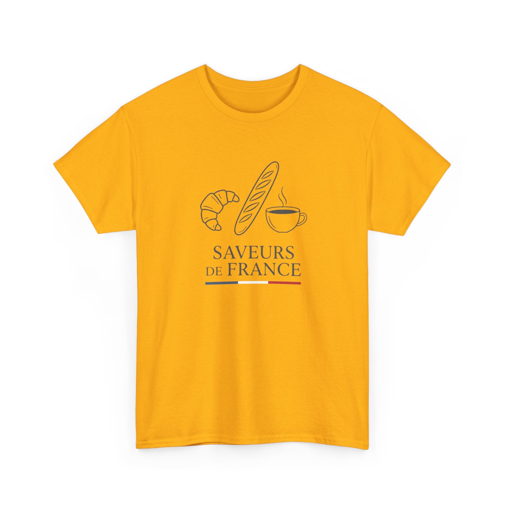 Saveurs de France T-Shirt — French Bakery Croissant & Baguette Tee