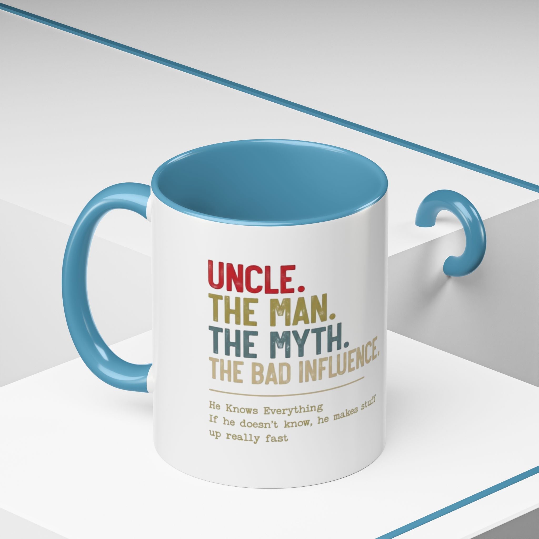 Uncle 'The Man, The Myth, The Legend' Accent Coffee Mug