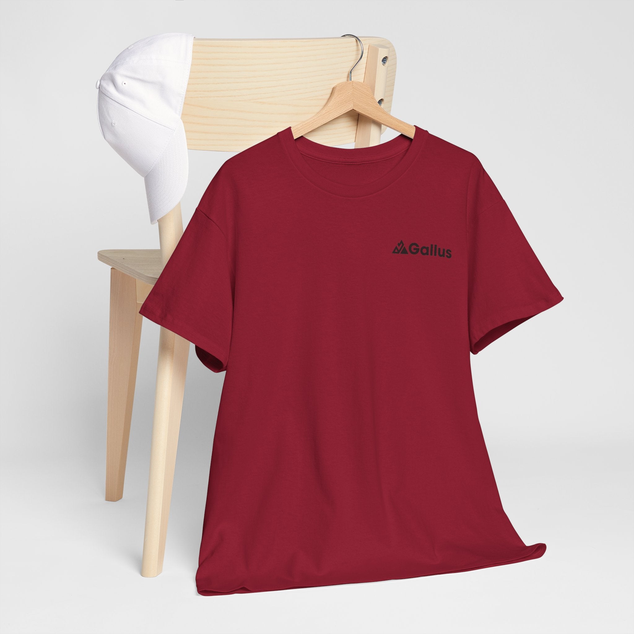 Mountain Sunset Graphic Tee — Vintage Nature Poster Back Print