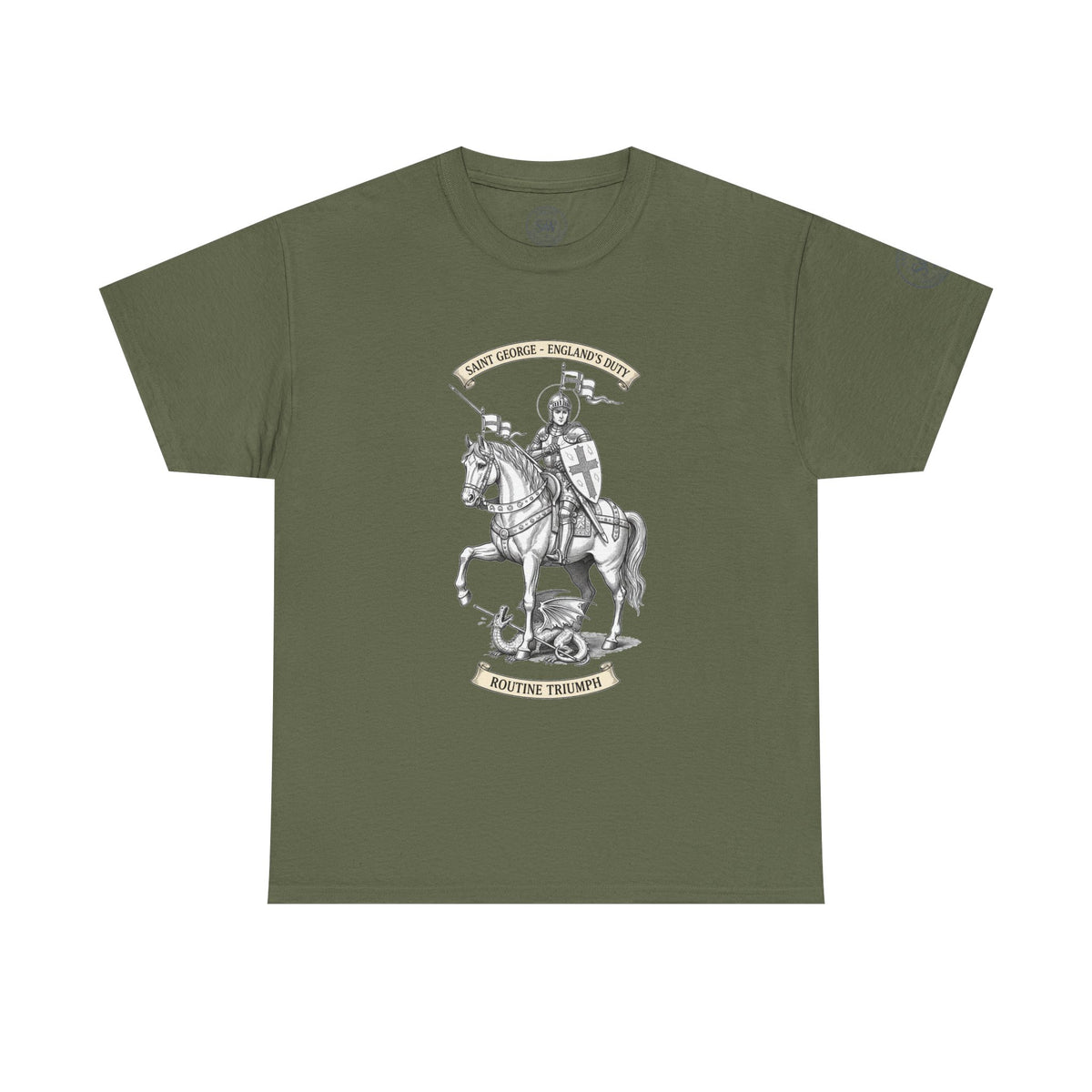 St George T-Shirt — Medieval Knight & English Flag Graphic Tee — product image 7