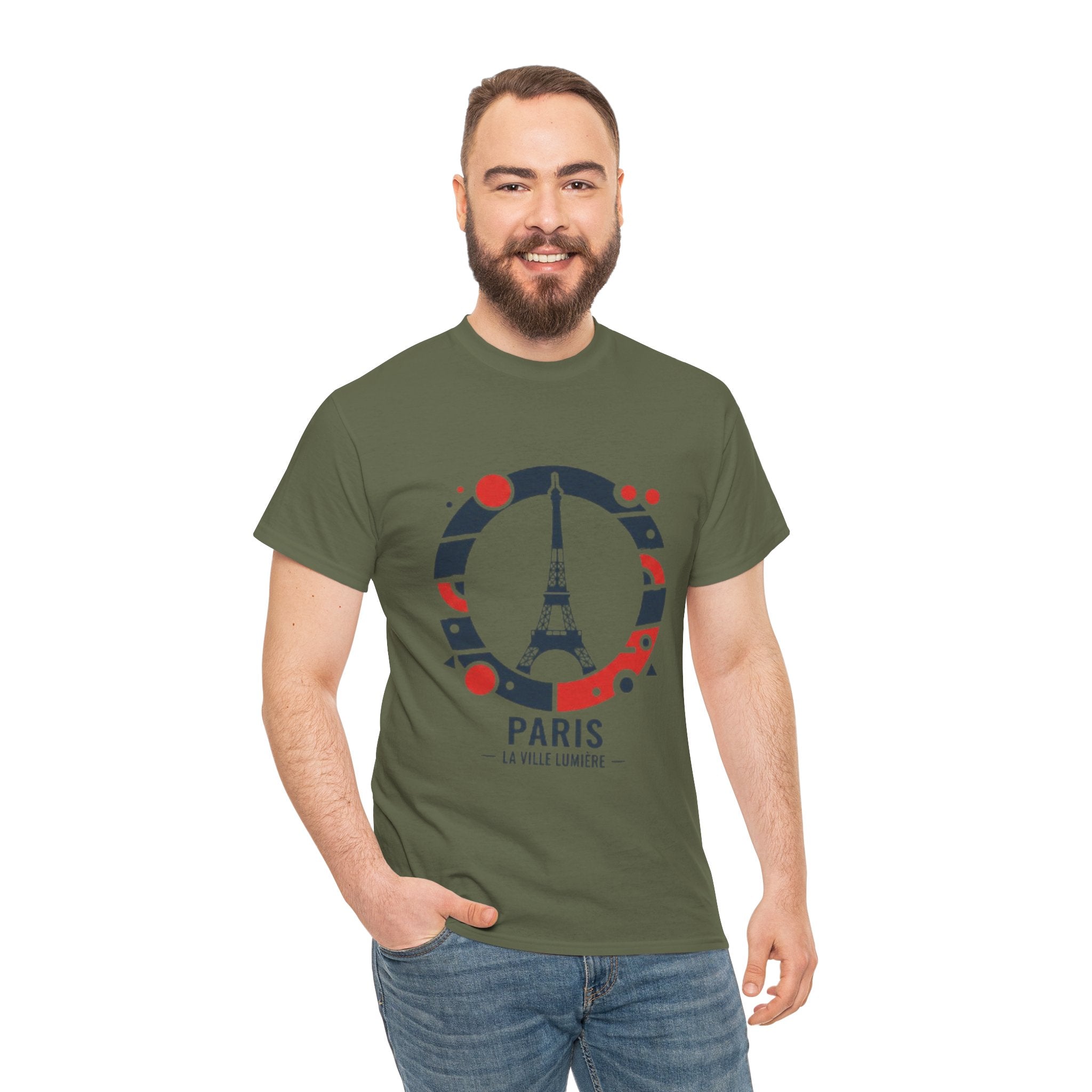 Paris Eiffel Tower Graphic Tee — 'Paris La Ville Lumière' Travel T‑Shirt