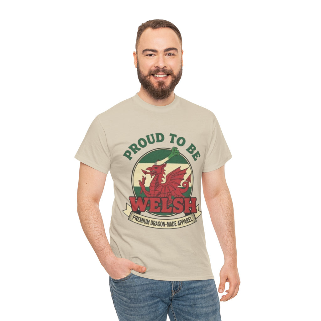 Proud to Be Welsh T-Shirt — Welsh Dragon Pride Tee