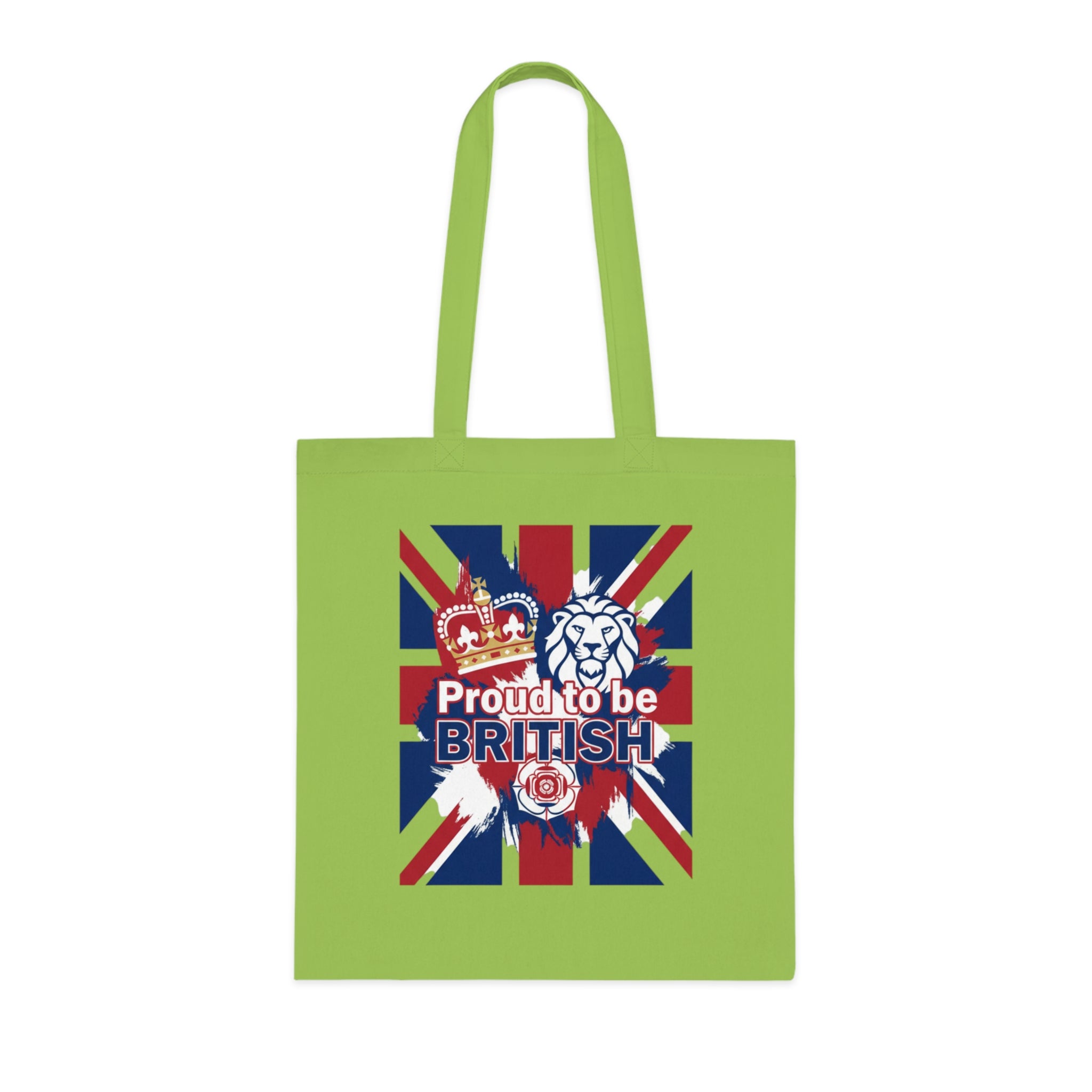 British Flag Tote Bag – "Proud to be British" Cotton Shopping Tote