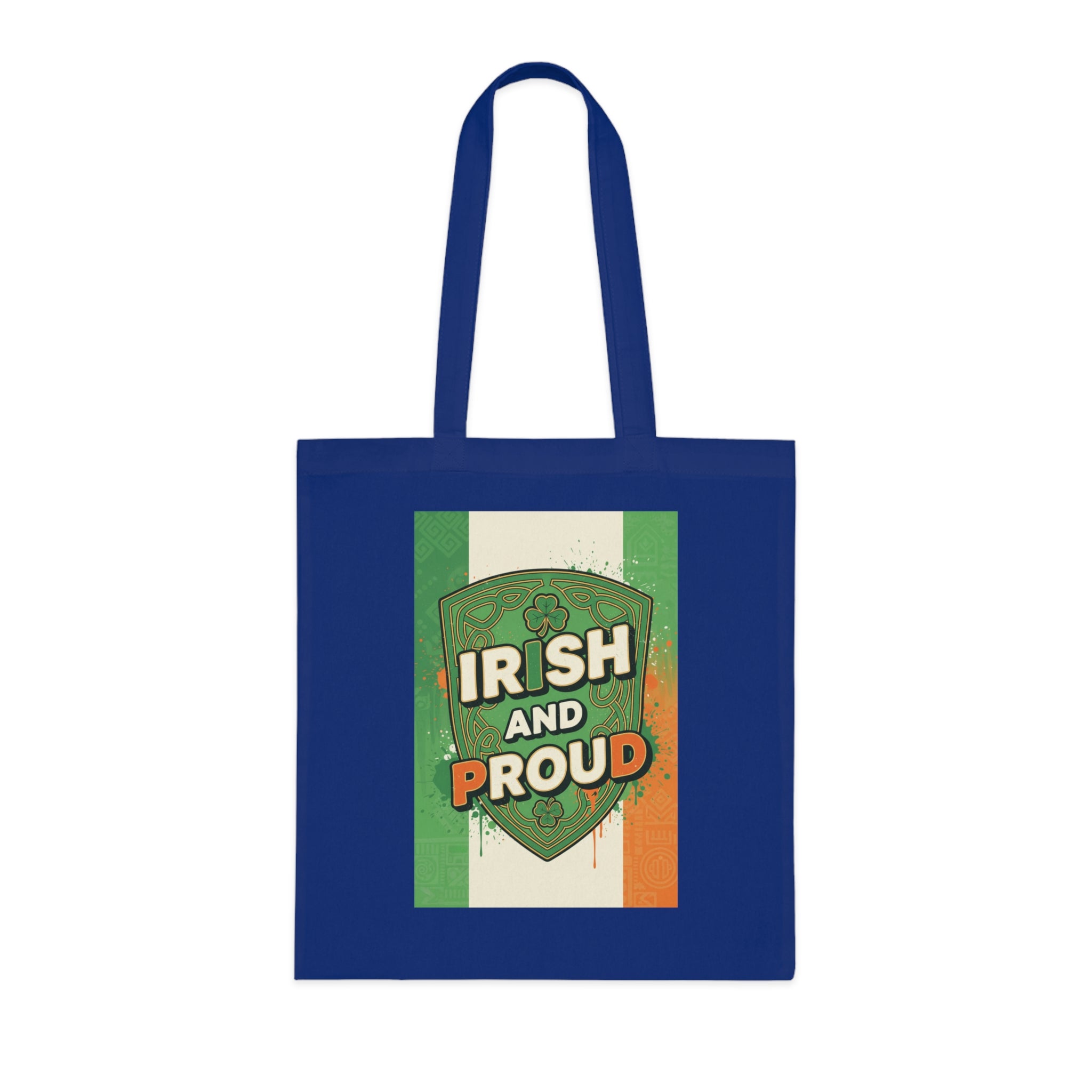 Irish and Proud Cotton Tote — St. Patrick’s Day Irish Flag Shopper