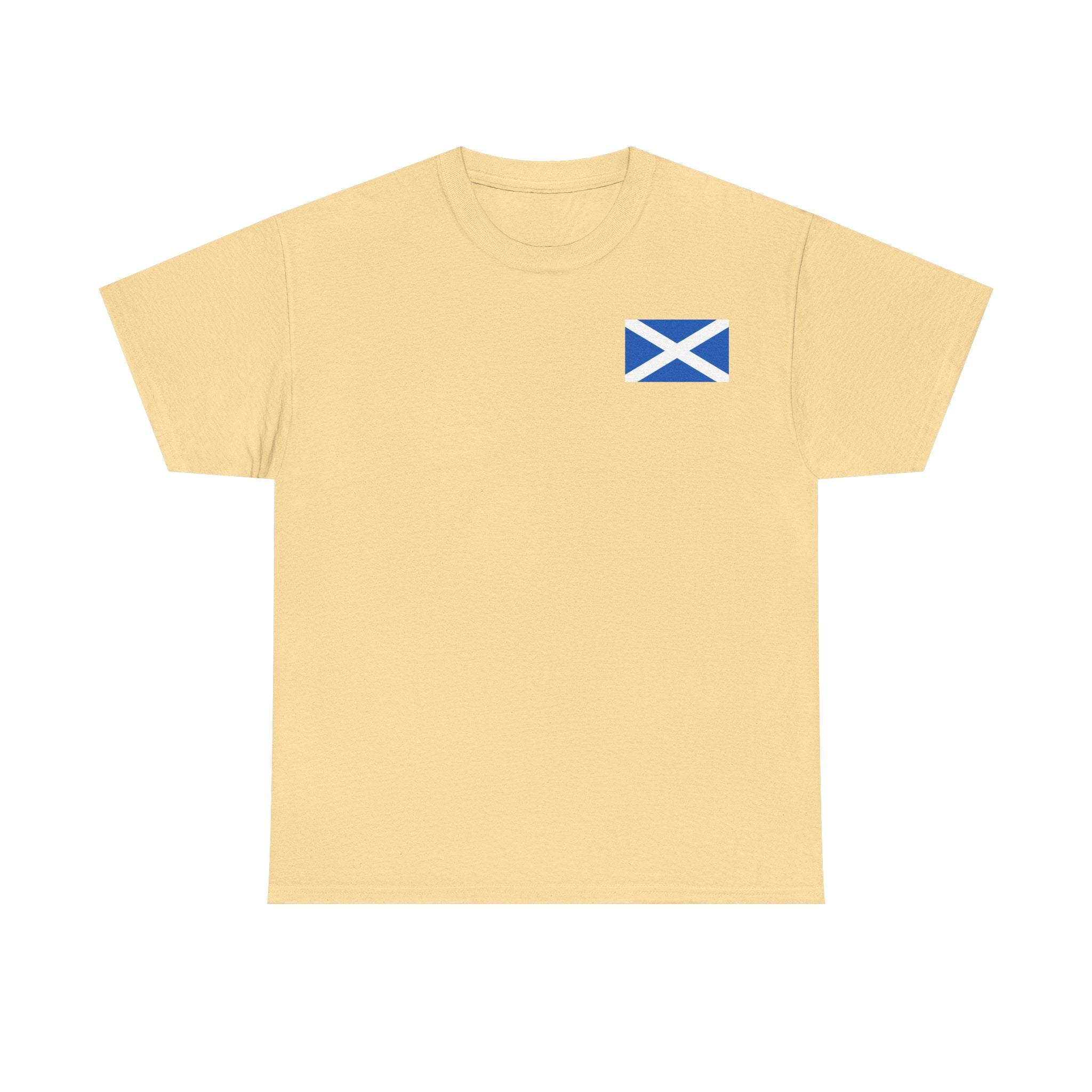 Scottish & Proud T‑Shirt — Retro Stag Scotland Flag Tee