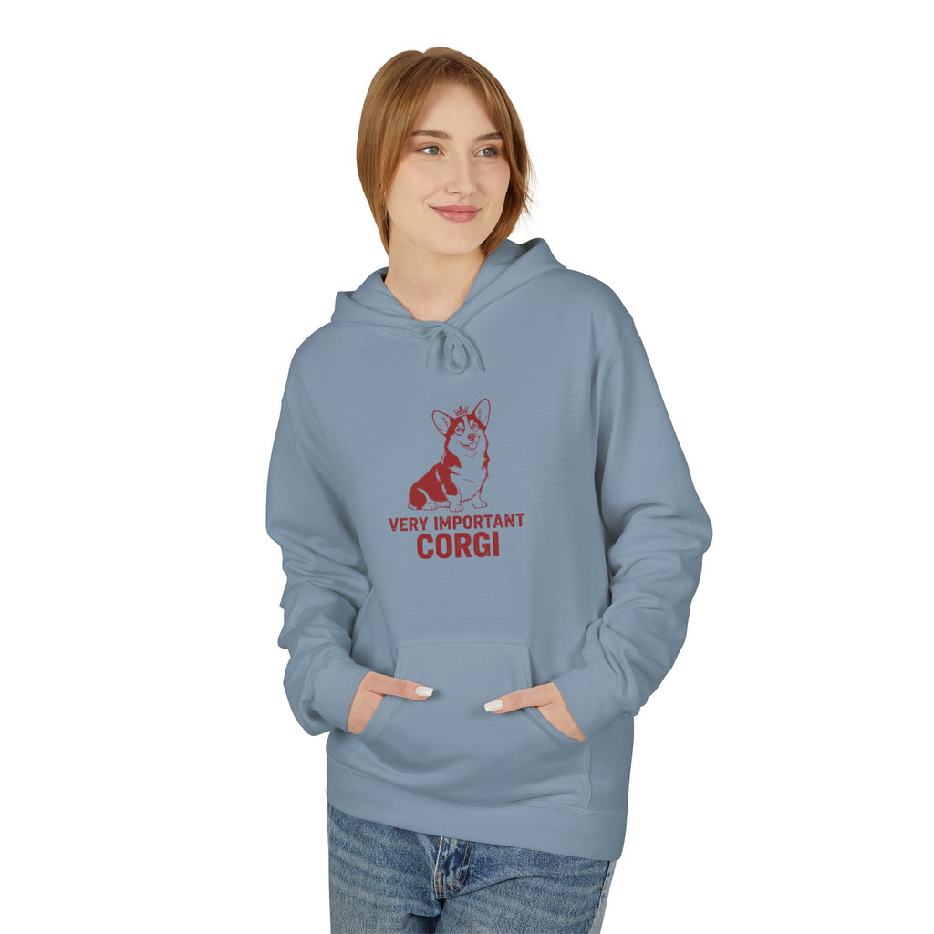 Very Important Corgi Hoodie — Cute Corgi Dog Pullover for Pet Lovers