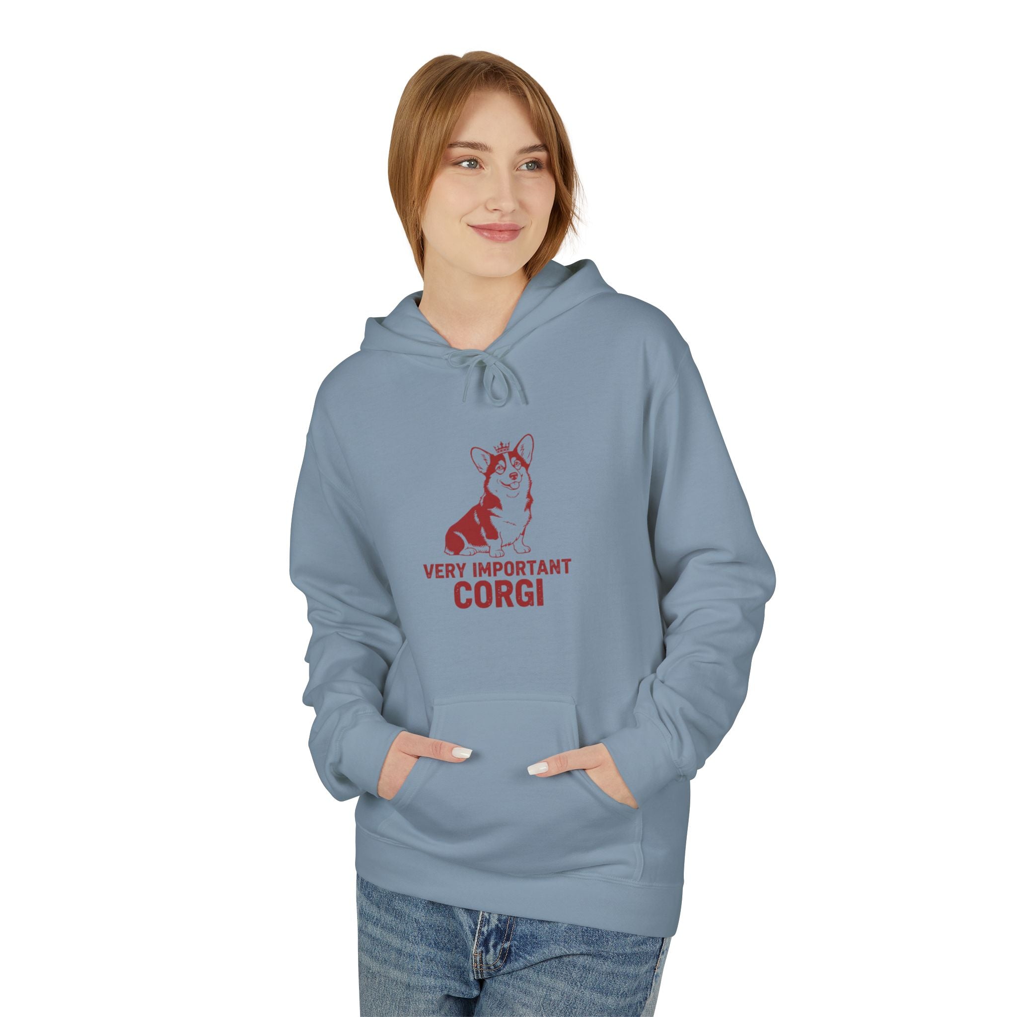 Very Important Corgi Hoodie — Cute Corgi Dog Pullover for Pet Lovers