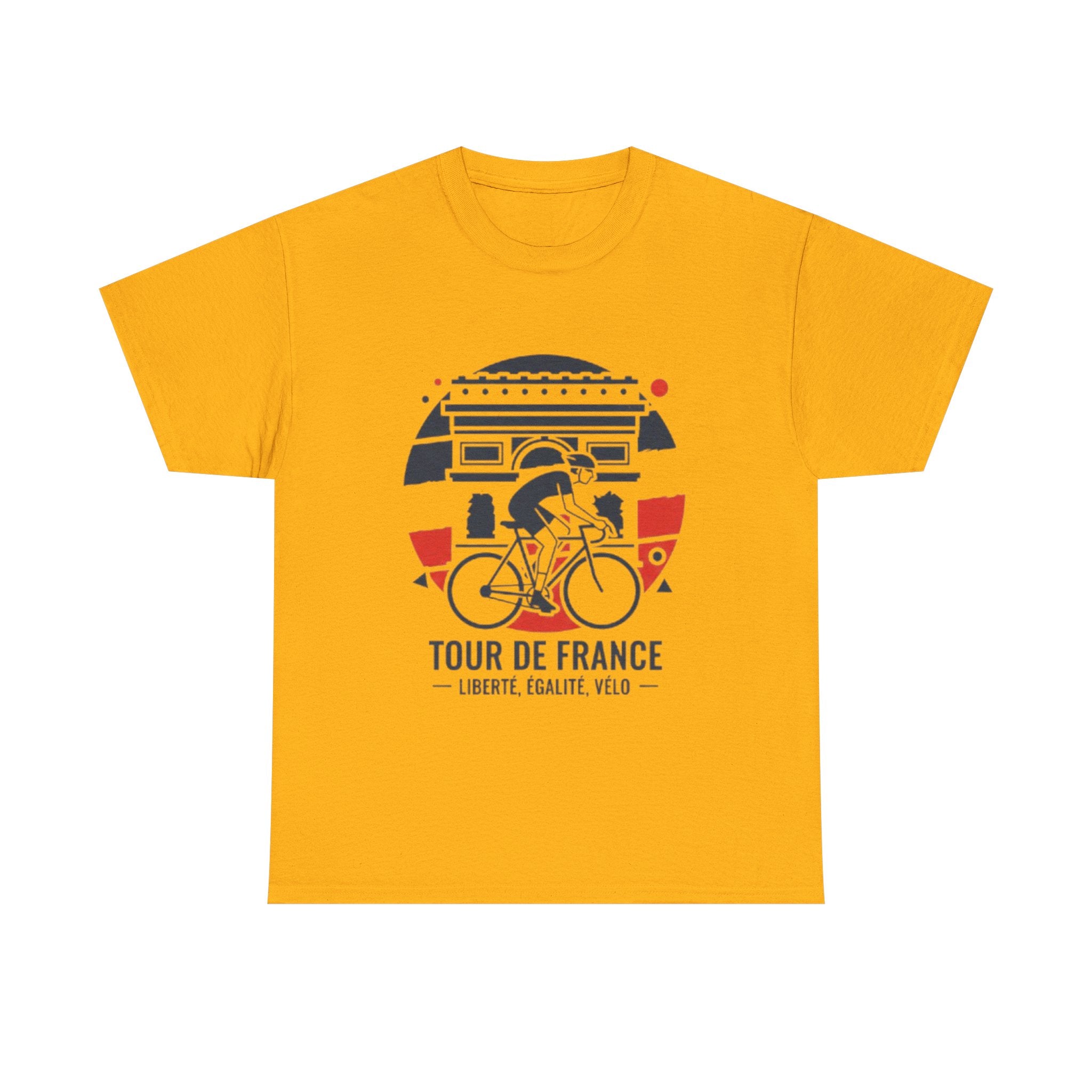 Tour de France Cycling Tee — "Liberté, Égalité, Vélo" Graphic Shirt