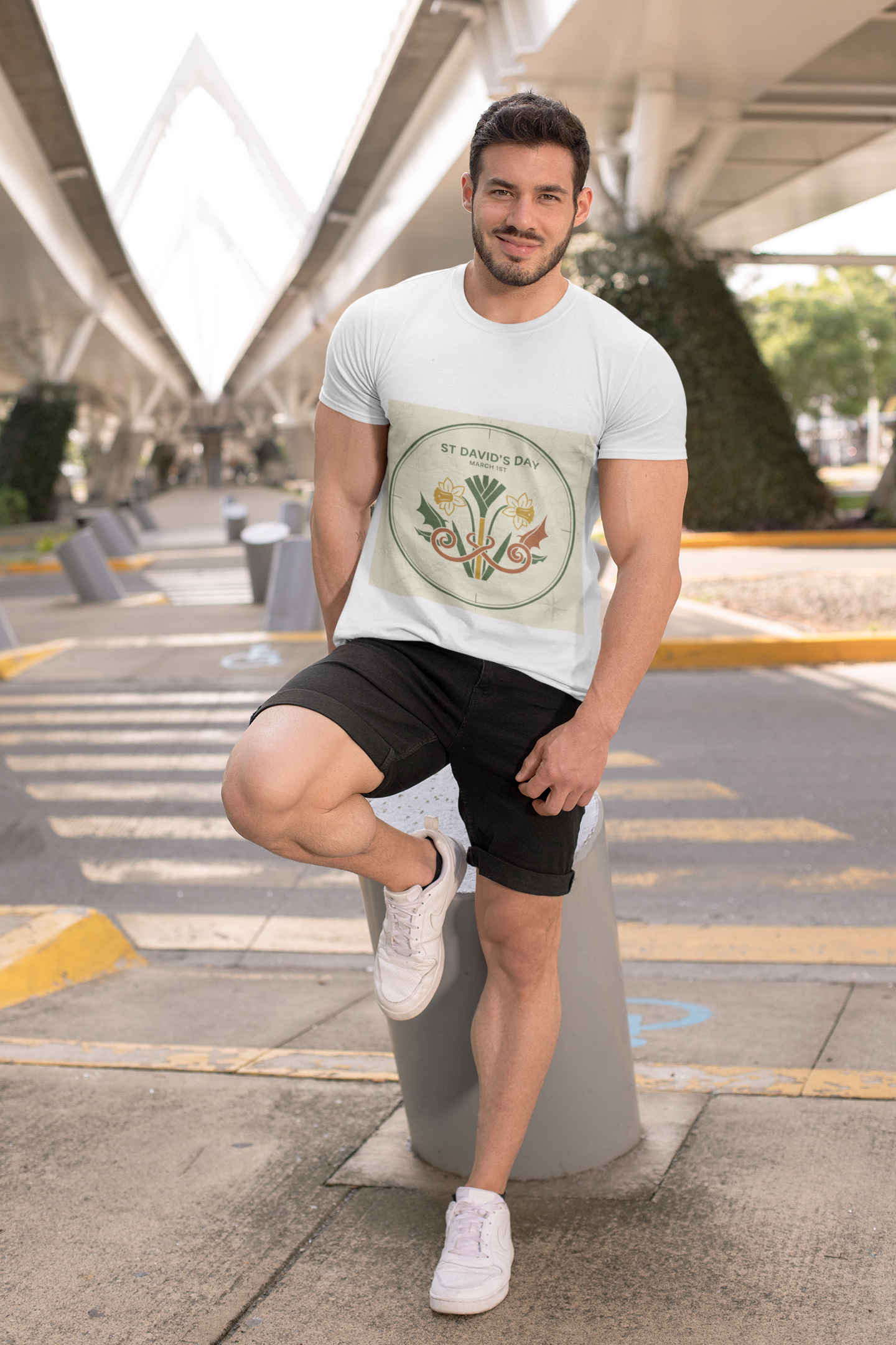 St. David’s Day Floral Tee — Welsh Leek & Daffodil Shirt