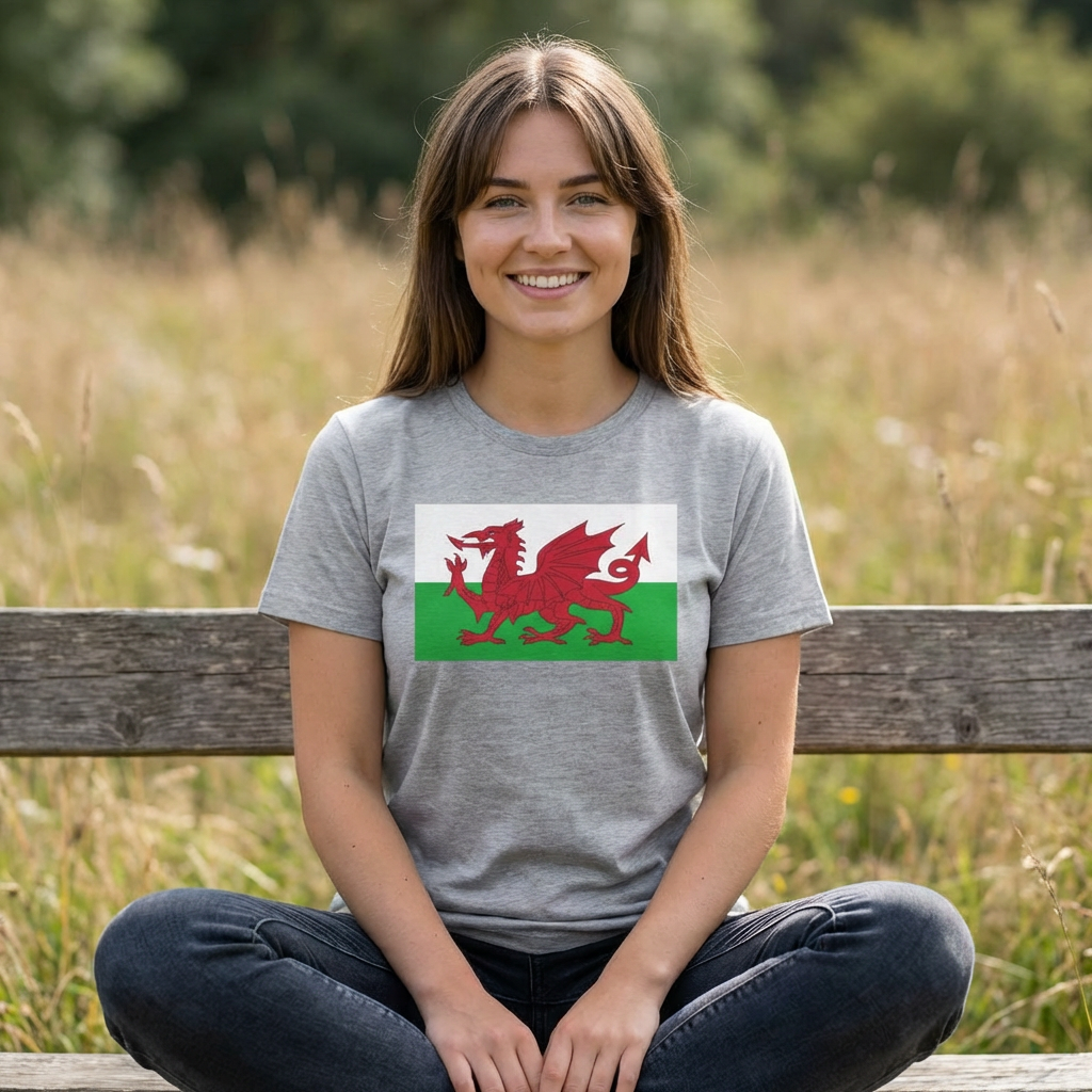 Welsh Dragon T‑Shirt — Cymru Red Dragon Flag Tee