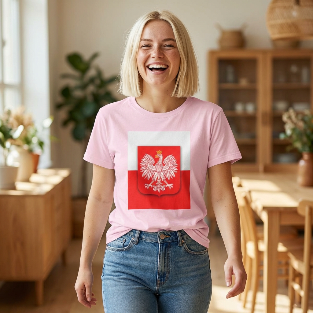 Polish White Eagle T-Shirt — Polska Coat of Arms Tee