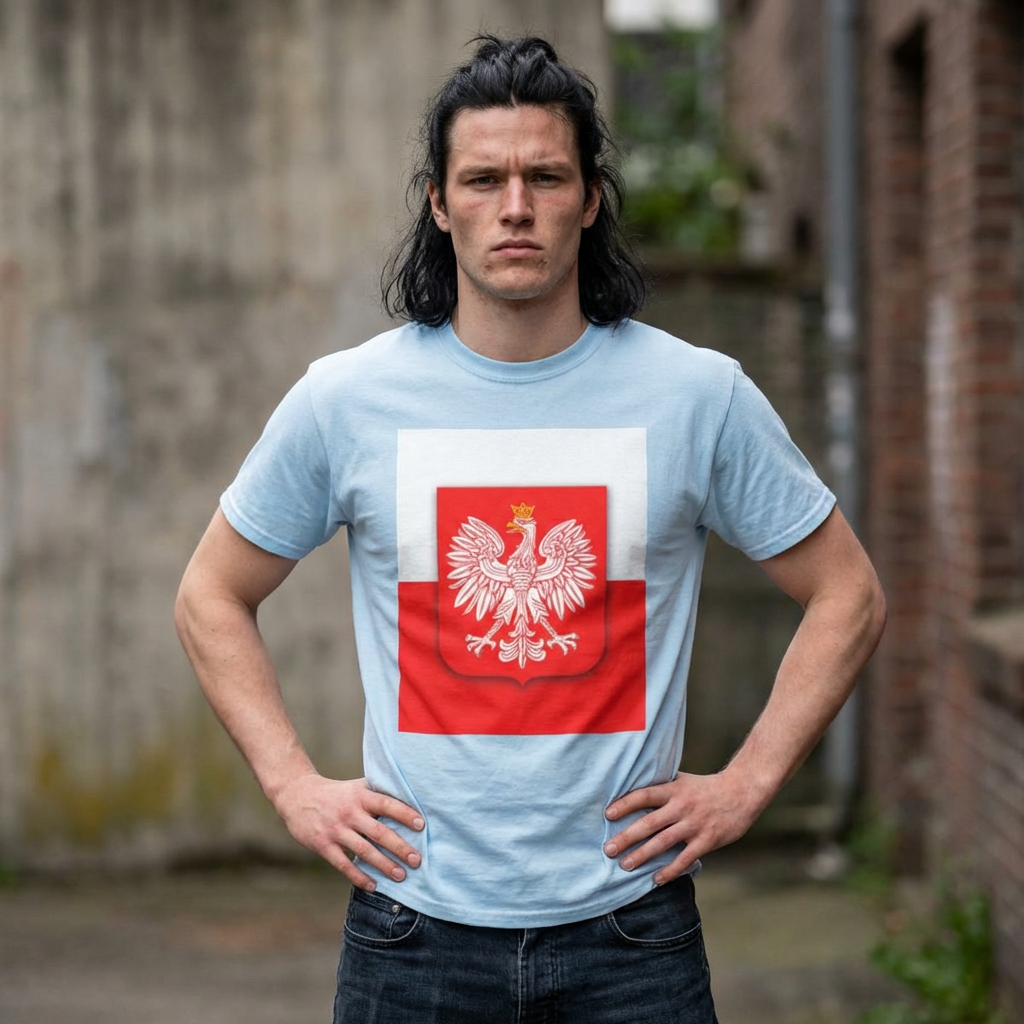 Polish White Eagle T-Shirt — Polska Coat of Arms Tee