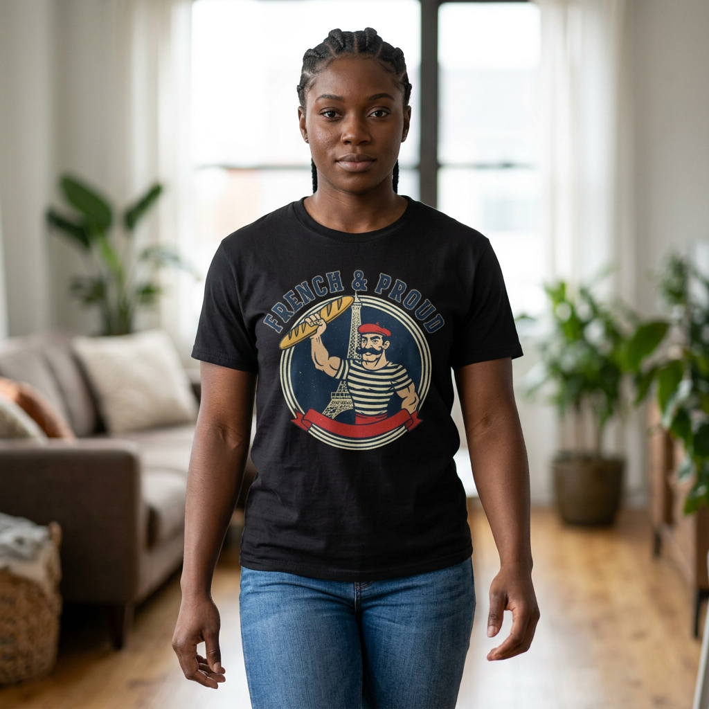 French & Proud T-Shirt — Retro French Sailor Graphic Tee