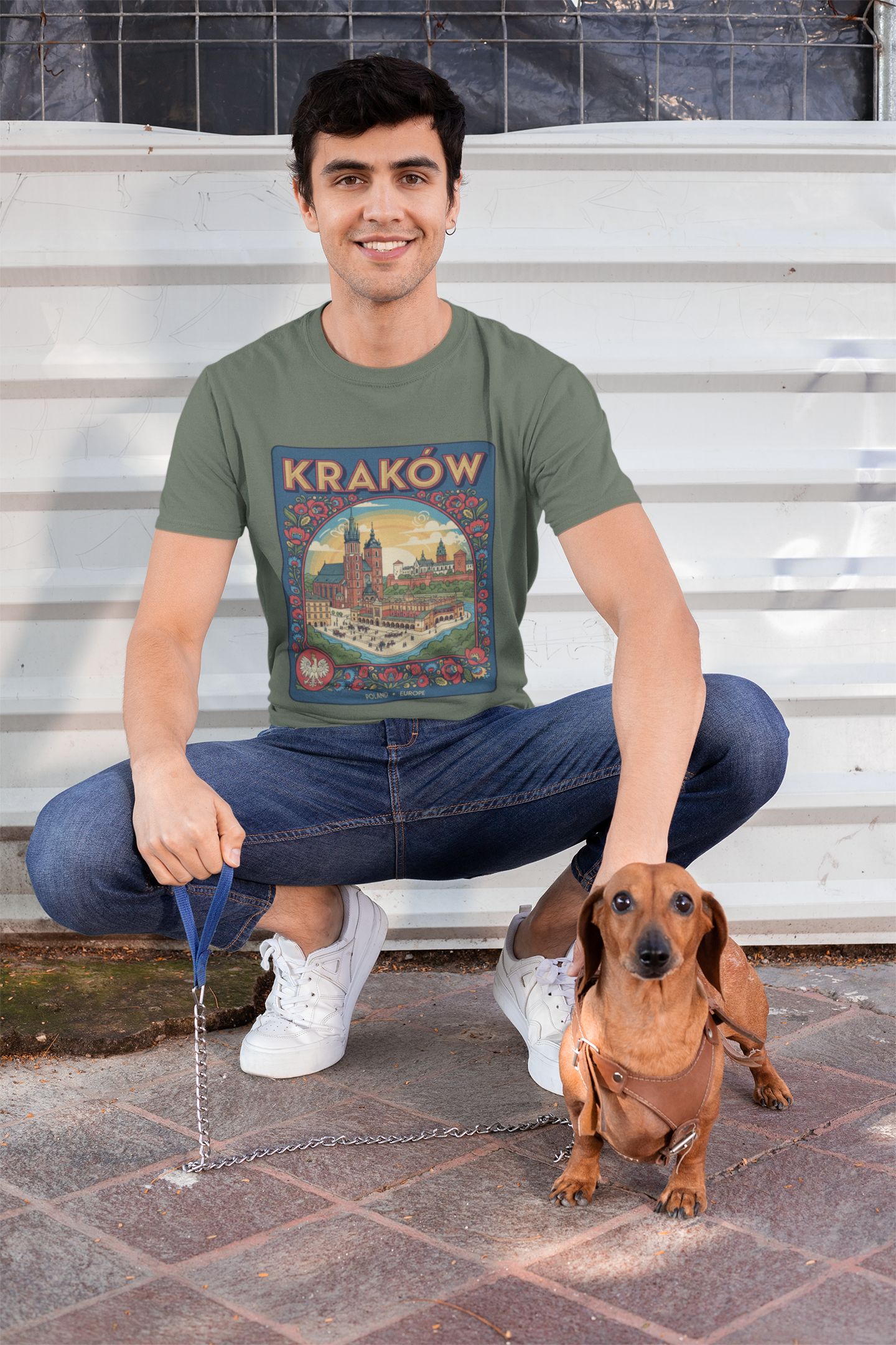 Kraków Vintage Travel T‑Shirt — Retro Polish Cityscape Tee