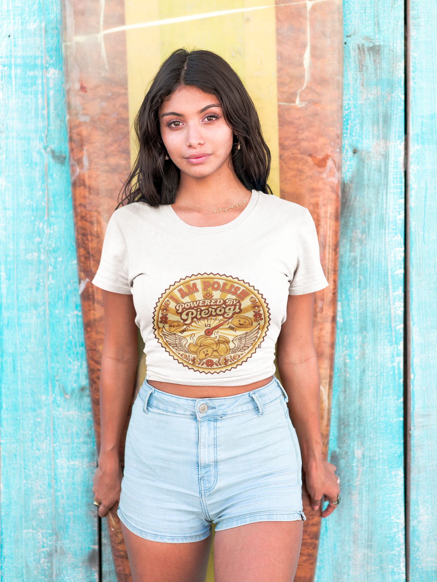 Pierogi Powered Tee — "All Power to Pierogi" Retro Food Lover T-Shirt