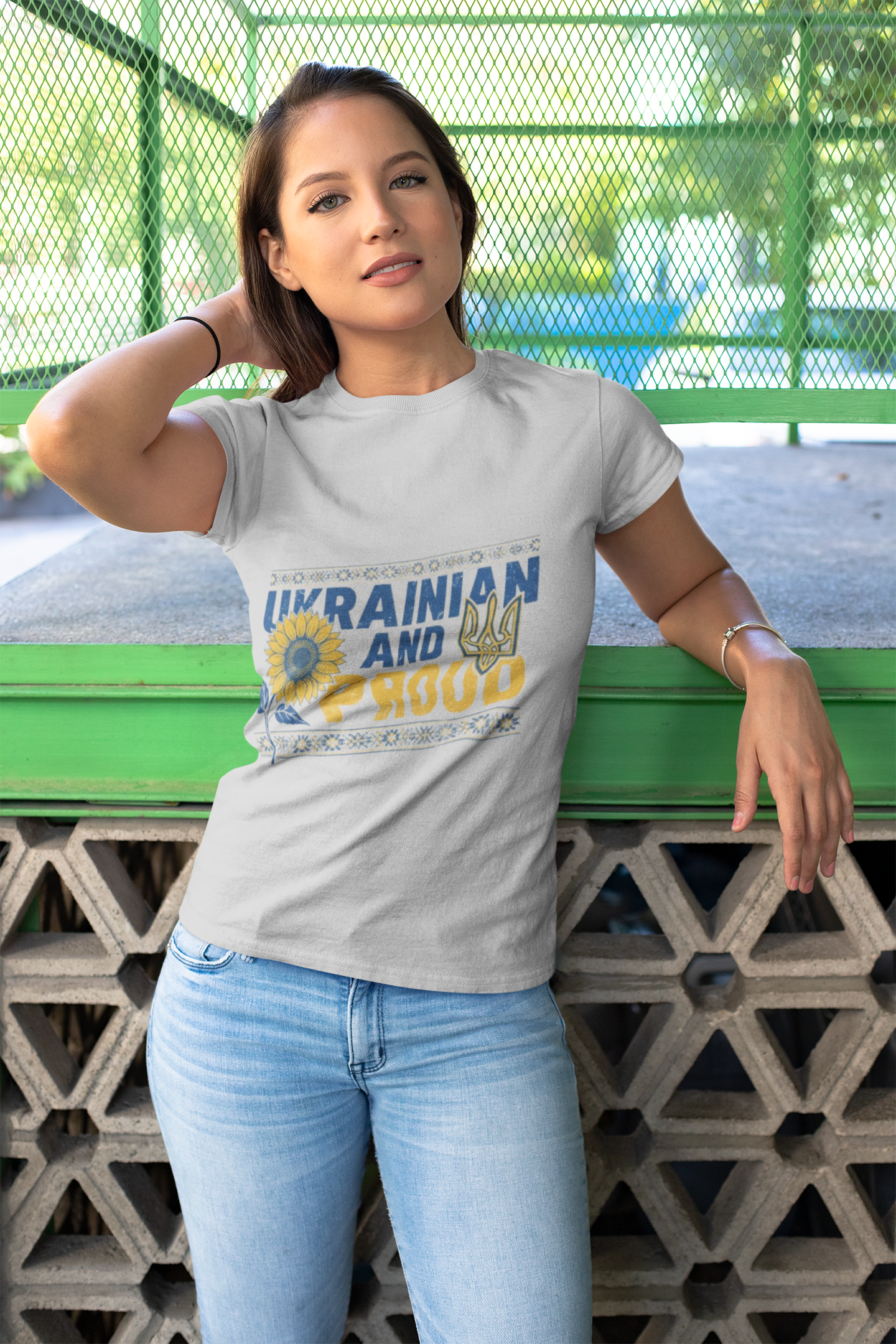 Ukrainian and Proud T-Shirt — Sunflower & Tryzub Patriotic Tee