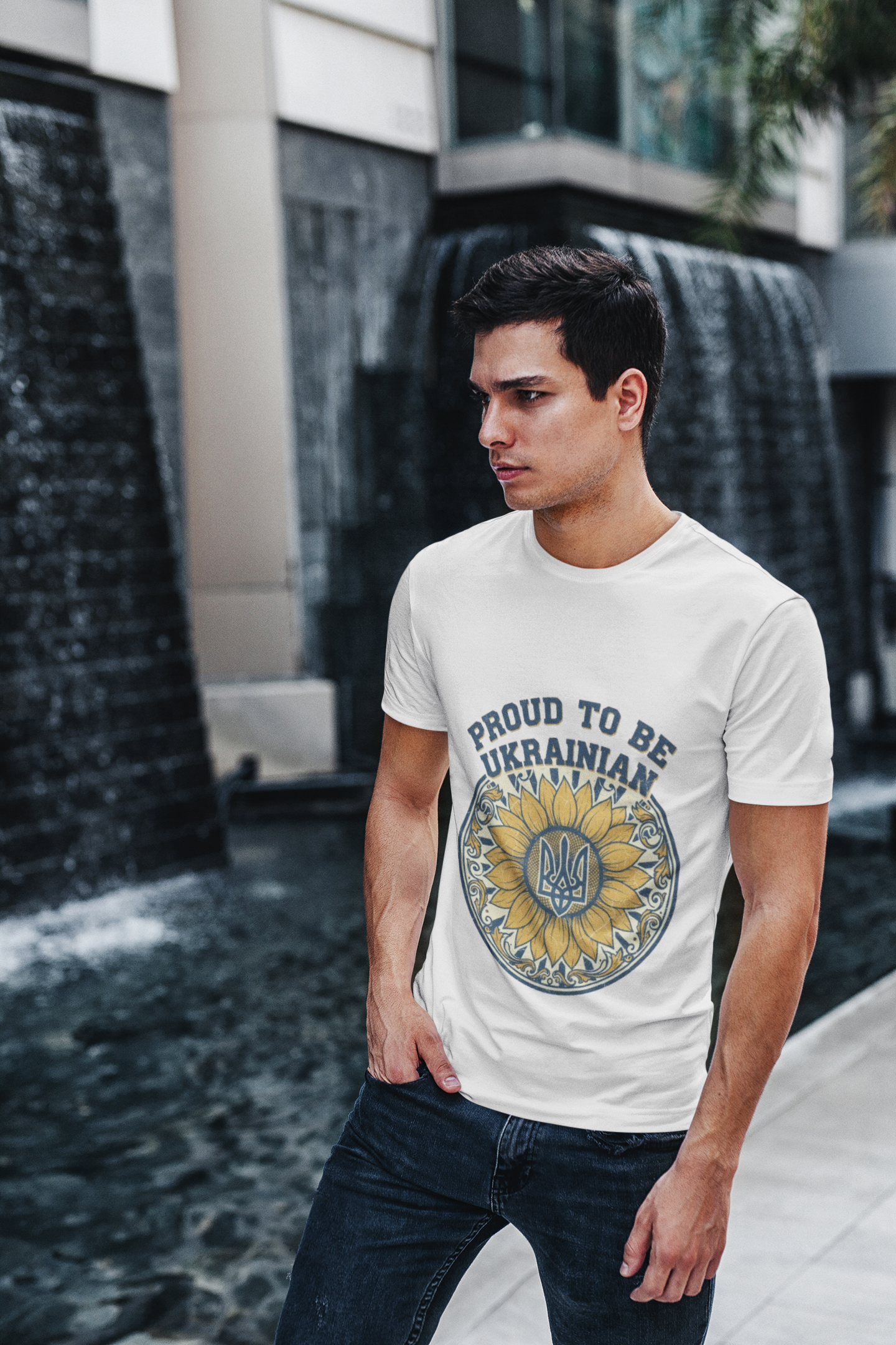 Proud to Be Ukrainian Sunflower T-Shirt