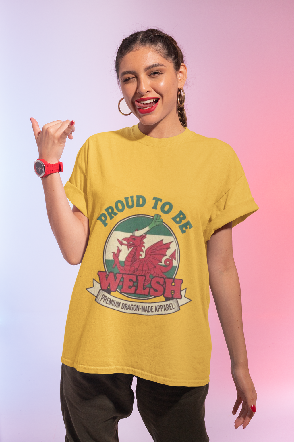 Proud to Be Welsh T-Shirt — Welsh Dragon Pride Tee