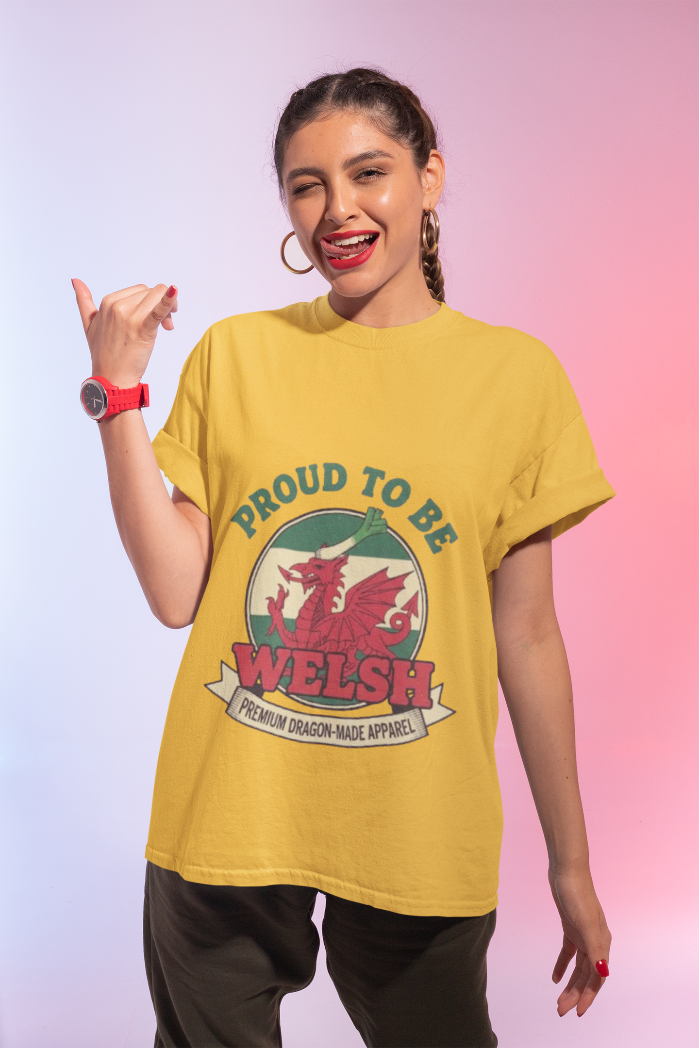 Proud to Be Welsh T-Shirt — Welsh Dragon Pride Tee