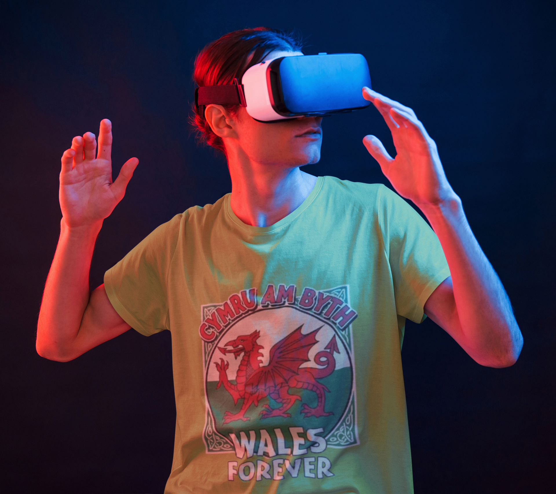 Wales Forever T-Shirt — Cymru Am Byth Retro Welsh Dragon Tee