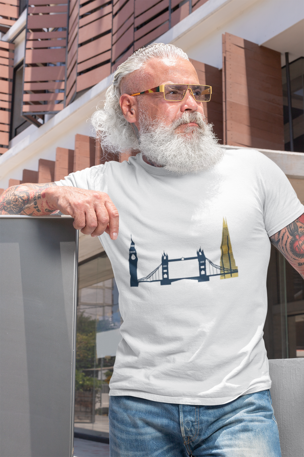 London Skyline T‑Shirt — Minimal Big Ben, Tower Bridge & The Shard Tee