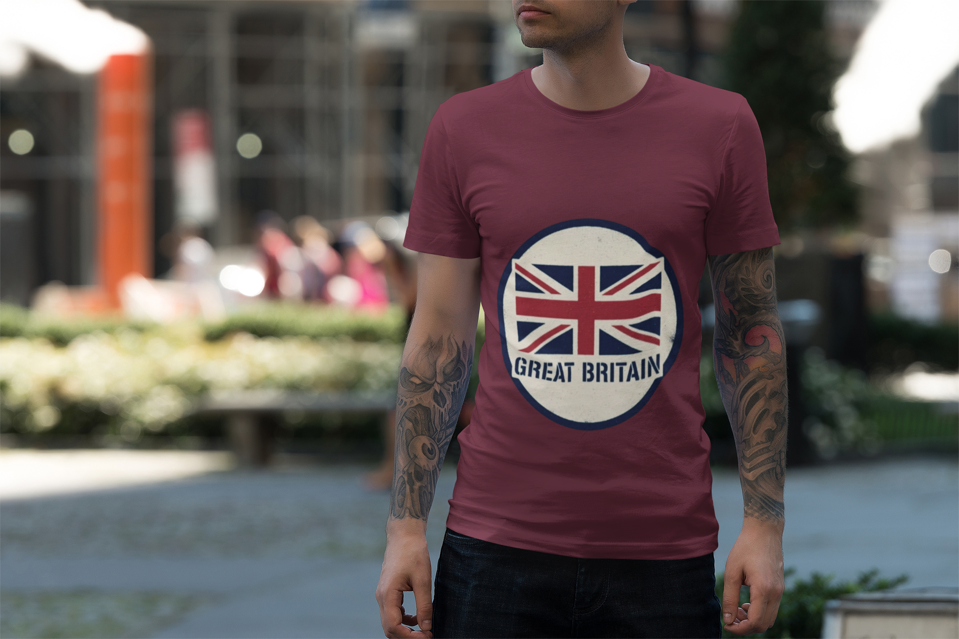 Great Britain Union Jack Retro Tee