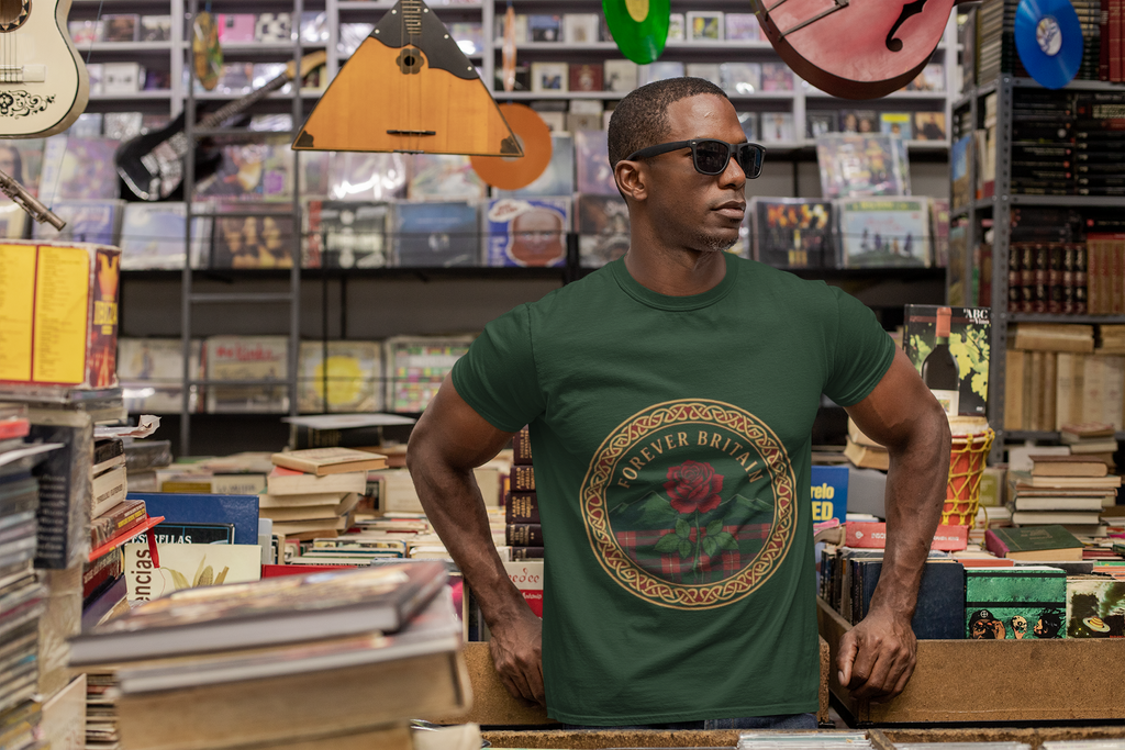 Forever Britain Rose Graphic Tee — Vintage British Pride T-Shirt