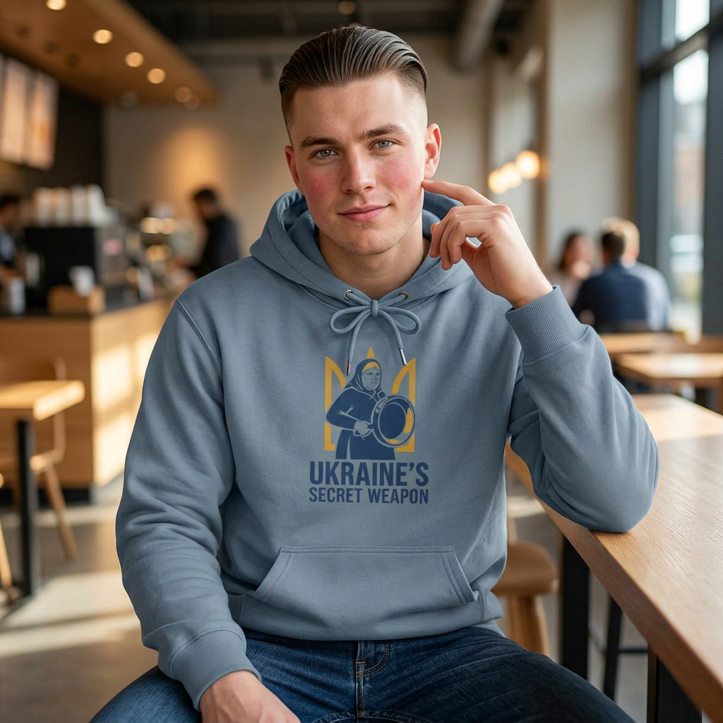 Hoodie — "Ukraine's Secret Weapon" Trident Design