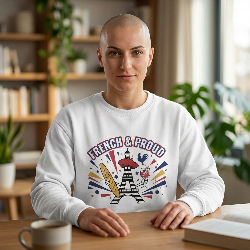 French and Proud Sweatshirt — France Flag Pride Pullover