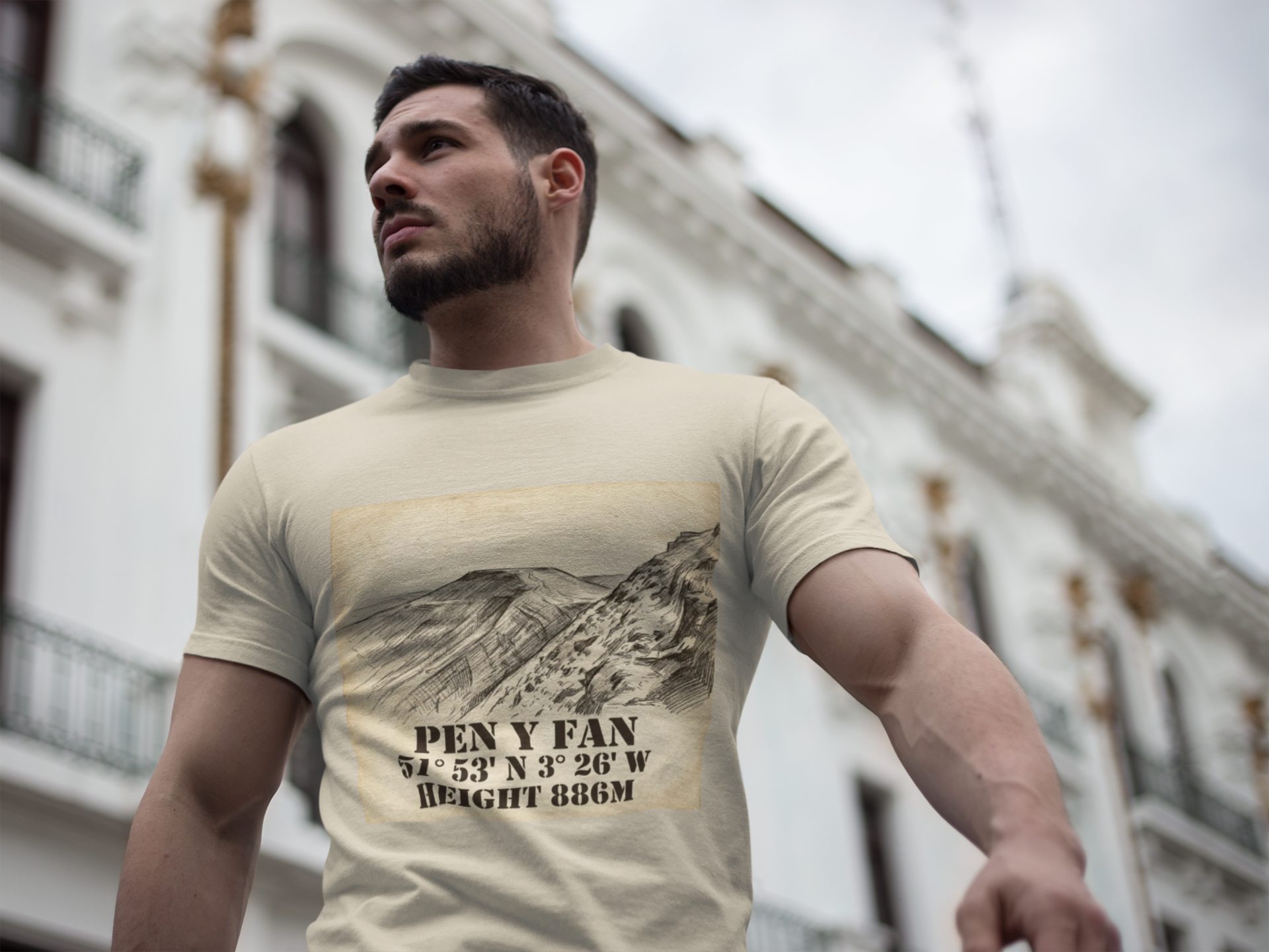 Pen y Fan T-Shirt - Brecon Beacons Vintage Coordinates & Elevation