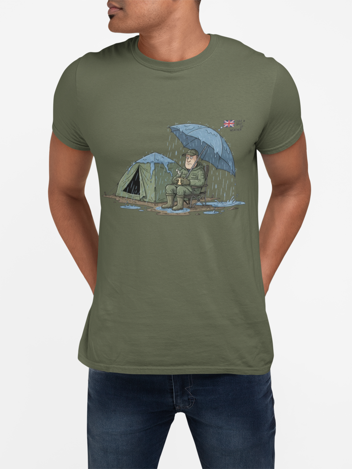 Retro Mountain Camper Graphic T-Shirt — Vintage Van Life Adventure Tee