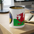 Wales Flag Accent Coffee Mug (11/15oz) – Red Welsh Dragon Tea & Coffee Cup