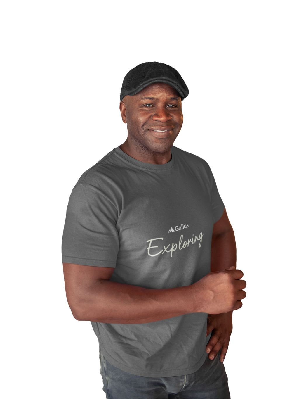Gallus Exploring Tee — Adventure Map Graphic Moisture‑Wicking Shirt