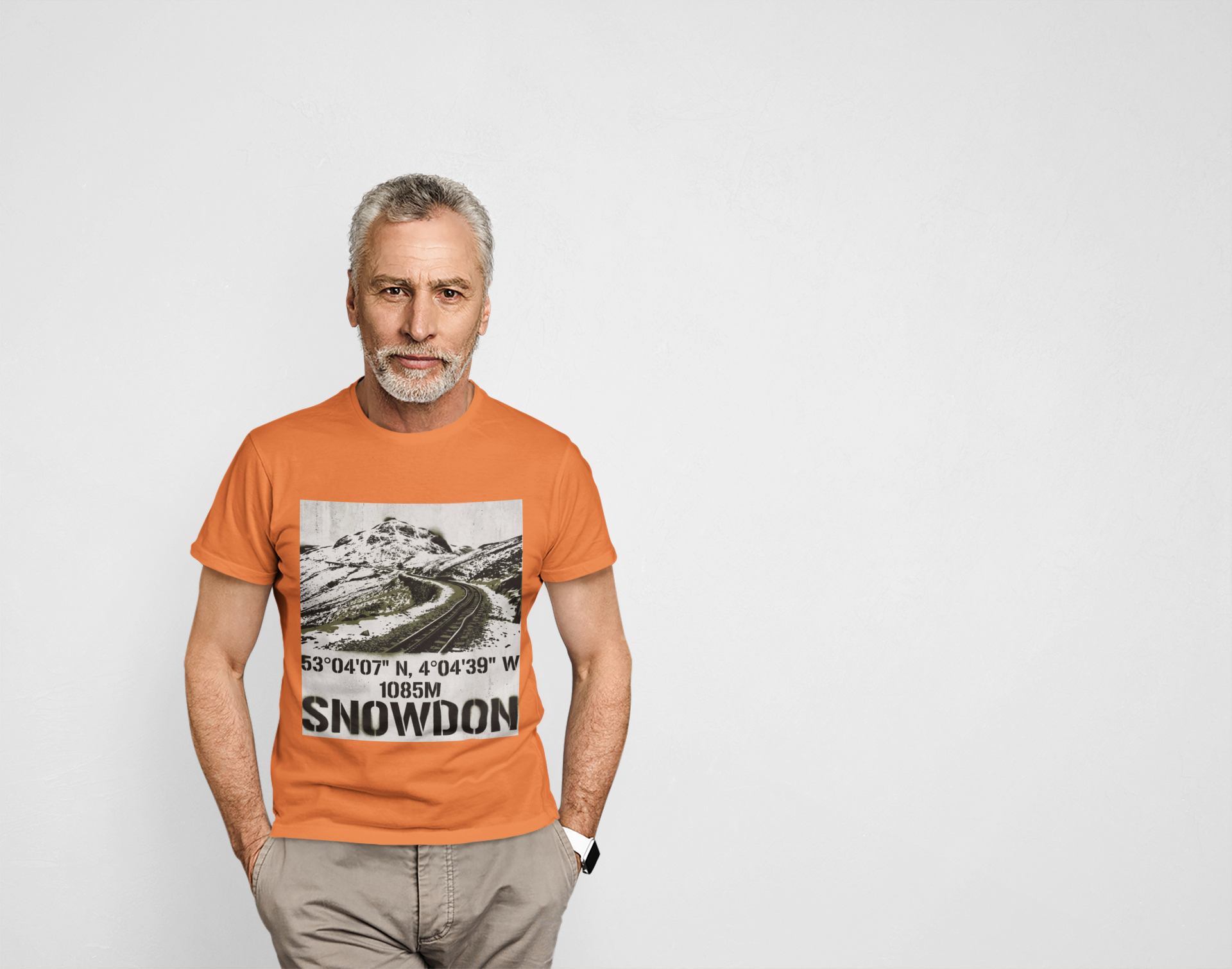 Snowdon Mountain Tee — Snowdon 1085M Coordinates Graphic T-Shirt