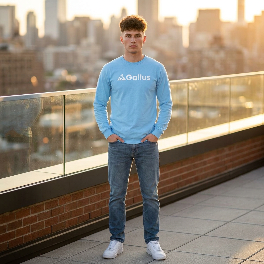 Long Sleeve Tee — Gallus Adventure Series: Hike, Climb, Abseil, Explore Graphic