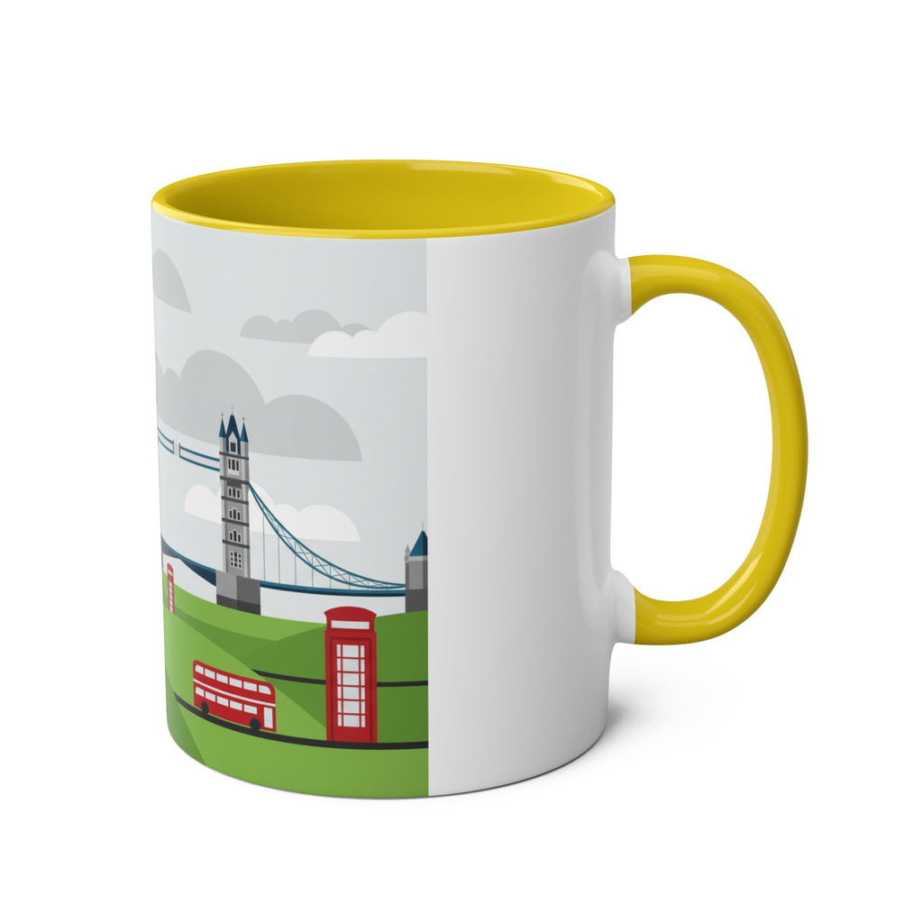 Two-Tone Coffee Mugs, 11oz